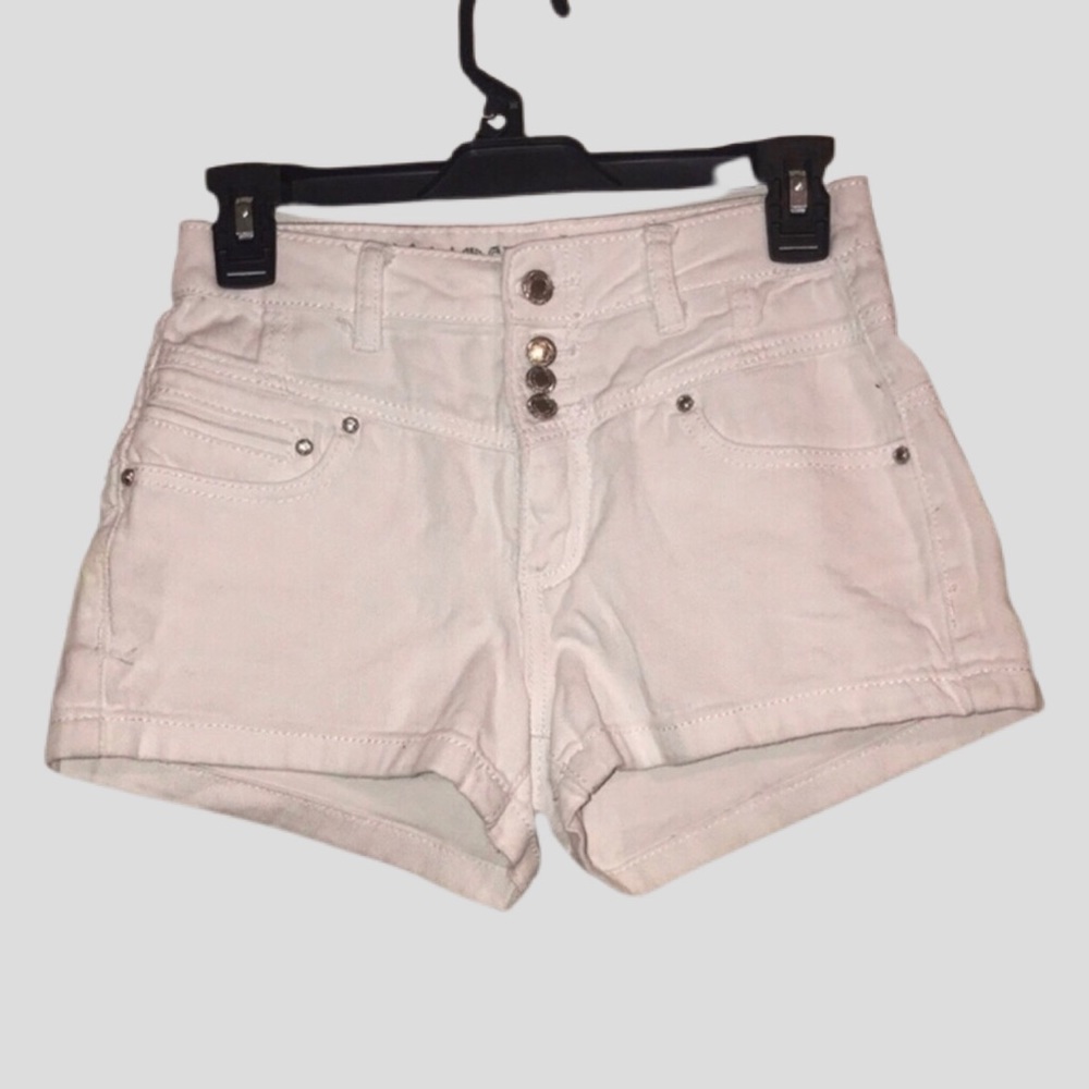 Almost Famous White Jean Shorts Size 5
